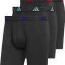 adidas Men's Microfiber Boxer Briefs (3-Pack or 5-Pack) Performance Stretch Moisture-Wicking Underwear XXL