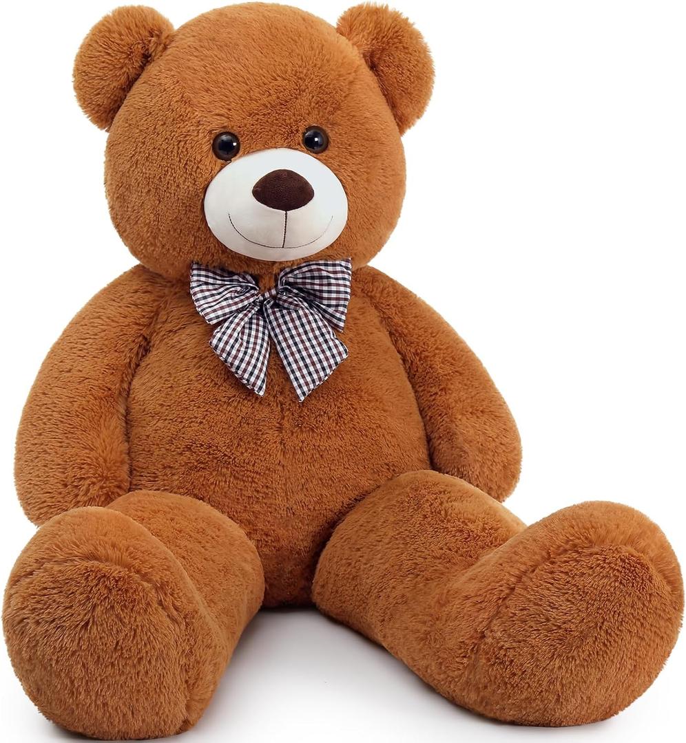 MaoGoLan Giant Extra Large Teddy Bear 55 inch Jumbo Stuffed Animals for Girlfriend Her (Dark Brown)