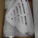 Sotfamily Plastic Shower Caddy Corner (for 90 Only), 4 Pack Adhesive Corner Shower Shelves for Bathroom Organizers and Storage, White