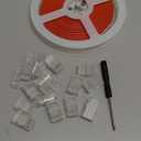 20 Pack 4 Pin 10mm Solderless LED Strip Connector Transparent Track Lighting LED Pin Connectors with Wire Strip 16.4ft for 5050(3 Pin, 10 mm)