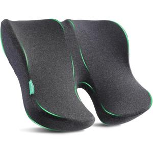 Medisana Extra Large Seat Cushion, Seat Cushions for Office Chairs, Car Seat, Wheelchair - Sciatica & Tailbone & Coccyx Pain Relief Pillow for Driver Sedentary PeopleSize:19.6 * 16.6 * 3.7 in-Black