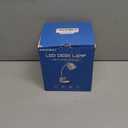 LED Desk Lamp with USB Charging Port Touch Control 3 Color Modes, Stepless Dimming, Eye-Caring LED Table Lamp for Home, Office, Bedroom, Reading, Work, Study, Gooseneck Lamp, 5V, 2.4A (Black)