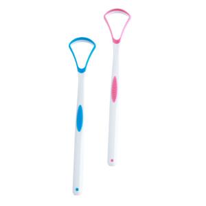 2pcs Tongue Scraper Cleaner Ergonomic Oral Care Tools for Fresh Breath Gentle Cleaning Safe Tongue Scraping Pink Sky Blue