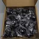 Ravinte 40 Pack Matte Black Kitchen Cabinet Knobs 1-1/4 Inch Round Drawer Pulls Flat Black Stainless Steel Drawer Handles Door Hardware for Dresser Cabinets