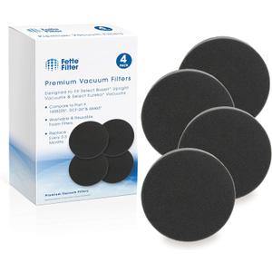 Fette Filter  Vacuum Filter Compatible with Bissell 1608225, Pre-Motor Filter for Powerforce, PowerGlide, PowerClean, PowerEase Vacuums. Also Compatible with Eureka DCF-26 Allergen Vacuums (4-Pack)