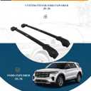 330 LBS Lockable Roof Rack Cross Bars Fit for Ford Explorer 2026 2025 2024 2023 2022 2021 2020 with Side Rails Cargo Carrier CrossBars Luggage Accessories