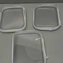 3-Pack Medium Clear Hard Shell Zipper Pouches, Clear Zipper Bags, Hard Case Pouches for Purse & Diaper Bag Organizer,and Travel Essentials (3M