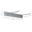 Factory Direct Partners Hanging Rest Mat Metal Mount - Space-Saving Wall Rack for Preschool/Daycare Nap Mats