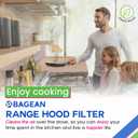 Bagean Stove Hood Vent Filter 11.60 x 11.22 BPQTAF S99010316 Compatible with Broan Range Hood Filter Replacement - Aluminum Mesh Kitchen Overhead Fan Screen - Blocks Grease & Filters Oven Air (2-Pk)
