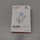 RAPIQUE Wireless Mouse - Dual Bluetooth & 2.4 GHz USB Receiver, Ergonomic Design, Quiet Clicks, Low Power - Multi-Device Compatibility for Laptop, Computer, iPad, MacBook, Chromebook (White and Grey)