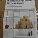 Overhead Garage Storage Lift Hoist, Heavy-Duty Ceiling Mounted Garage Storage Lift System for Organization, Easy to Install (Heavy-Duty Ceiling Mounted Garage Storage Lift)