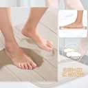Yimobra Memory Foam Bathroom Rugs Sets 2 Piece - Super Soft Absorbent Quick Dry Bath Mat Set, Machine Washable Non Slip Floor Carpet for Tub Shower & Single Sink (17x24 & 31.5x20 Inch, Beige)