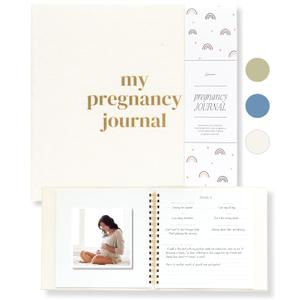 Lamare Pregnancy Journal for First Time Moms  Pregnancy Planner, Sonogram Photo Album & Pregnancy Scrapbook for Expecting Moms  First Time Mom Gift, Pregnancy Must-Have (White)