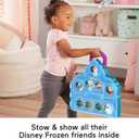 Fisher-Price Little People Toddler Toy Disney Frozen Carry Along Castle Case Playset with Figures for Pretend Play Kids Ages 18+ Months