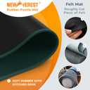 The Original Newverest Jigsaw Puzzle Mat Roll Up, Forest Green, 39.4 x 23.6 Portable Keeper Up to 1000 Pieces with Non-Slip Rubber Bottom & Smooth Top + 3 Puzzle Sorting Trays & Travel Storage Bag, 1000 pcs
