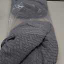 Smiry Waterproof Couch Cushion Covers for Sofa, Stretch Jacquard Seat Cushion Covers Washable, Sectional Sofa Slipcover Elastic Furniture Protector for Pets, Kid (3PC, Grey)