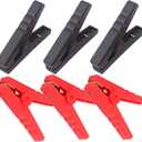 Heavy Duty Crocodile Clamps 300A Car Battery Charger Clamps Power Replacement Battery Alligator Clips Jumper Cable Clamps Welder Clips for Car Automotive Vehicle Boat(6 pack)