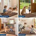 Smiry Dog Door Mat for Muddy Paws 36x24, Absorbs Moisture and Dirt Doormat, Non-Slip Washable Quick Dry Chenille Front Door Mat Indoor Entrance, Entryway Carpet for Inside Floor, Mocha