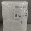 MIULEE 26x26 Euro Pillow Inserts,Set of 2 Down Feather Throw Pillows for Couch Sofa Bed, Decorative Fluffy Throw Pillow Inserts Cotton Fabric,White