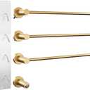Swiss Madison Claire 3-Bar Electric Towel Warmer Heated Towel Racks for Bathroom in Brushed Gold