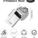 Stainless Steel Whistle Bulk with Lanyard, Loud, Clear Sound Metal Referee Whistle Bulk Sports Whistles