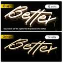 ATOLS Better Together Large Neon Sign for Wall Decor,with Dimmer Switch,12V Reusable Neon Light Sign for Engagement Party,Wedding Decoration,Warm White 23.5x10.5 & 17.5x8.5Inch