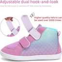 WateLves Toddler Wide Barefoot Shoes Boys Girls Little Kid High Top Minimalist Sneakers | Zero-Drop Healthy Sole | Natural to Grow (Fish Scale)