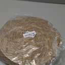 Round Woven Placemats Set of 6 12 Inch with 6 Coasters 4 Inch Boho Natural Handmade Table Mats Table Decor Farmhouse Rustic Weave Wicker Placemats for Dining Table Home