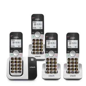 VTech VG231-4 Cordless Phone 4-Handset with Large Display and Big Buttons, DECT 6.0 with Caller ID/Call Waiting, Full Duplex Speakerphone, ECO Mode, Last 10 Number Redial, Easy to Use