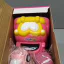 Sciencow Toddler Girls Cars for 1 2 3 4 5 Year Old,7-in-1 Pink Princess Foldable Transport Carrier Trucks with Lights and Music,Birthday Presents for 1-3 3-5 Yrs Old Babys