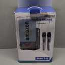 Karaoke Machine, Portable Bluetooth Karaoke Speaker with 2 Wireless Microphones, PA System for Adults Kids with LED Lights & Echo Adjustment, Supports TWS/TF/USB/AUX for Home Party (T03-2 MICS)