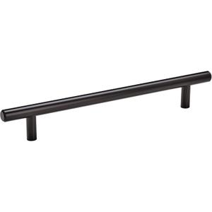 Bar Pulls 7 in (178 mm) Center-to-Center Flat Black Cabinet Pull - 10 Pack