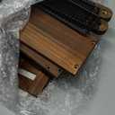 IBWell 3 Tier Fruit Basket for Kitchen Counter Farmhouse Wooden Fruit Holder for Countertop Kitchen Counter Organizer with 50pcs Deli Paper Tired Display Stand for Snack Bread