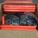 6 Pcs 5FT Adjustable Agility Training Poles for Soccer,Basketball, Football, Horse,Dog-Speed and Agility Training Equipment Sports Training Poles with Rubber Bases and BagOrange