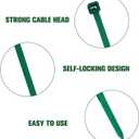 Zip Ties Assorted Sizes 4+6+8+10+12-Inch,600PCS Green Zip Ties,Multi-Purpose Self-Locking Nylon Cable Tie,Wire Tie Perfect for Home,Garden Trellis,Office,Garage and Workshop.