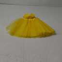 Jastore Girls Layered Stars Sequins Tutu Skirt Princess Ballet Dance Dress for 2-8 Years (One Size, Yellow)