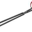 uxcell Scissors Tong, 42cm Carbon Steel Fireplace Firewood Picker Barbecue Charcoal Pick Up Tool (Black) (16.54 inches)