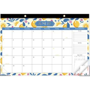 GuassLee Desk Calendar 2026-2027, Desk Top Calendar from Jun. 2026 to Dec. 2027, 17" x 11.5" Large School Year Desk Wall Calendar with To-Do List and Notes for Office School Home Teacher Planning (Blue)