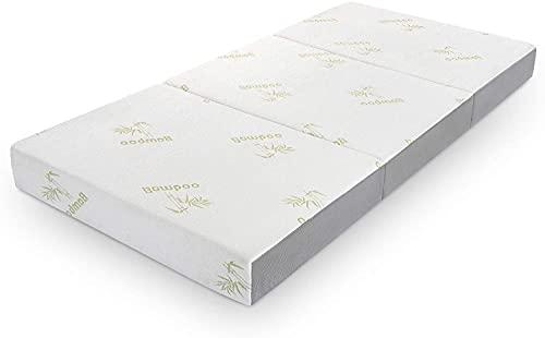 Inofia Twin Folding Mattress, 6 Inch Trifold Memory Foam Mattress with Ultra Soft Removable Cover, Non-Slip Bottom & Breathable Mesh Sides, Foldable & Portable - Twin Size (78" x 38" x 6")