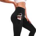SINOPHANT Thick Yoga Pants Women with Pockets Buttery Soft High Wasited Leggings for Women Workout (Black, XS)