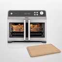 Ninja French Door Premier Air Fry Oven with Cutting Board, Steel, FO103, 16.53" L x 15.79" W x 13.48" H