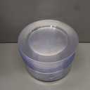 bUCLA 100Pieces Clear Plastic Plates -10.25inch Disposable Dinner Plates- Premium Weddings& Party Plates