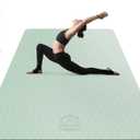 HAPBEAR Extra Large Yoga Mat - 72"x48"/78"x54", 1/4" & 1/3" Thick, Non-Slip, Durable, Eco-Friendly, Wide Exercise Mat for Home Workouts, Yoga, Pilates, Stretching, Meditation (Barefoot Exercise)