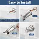 Tub Spout with Diverter, Slip-Fit Bathtub Faucet Replacement for 1/2" Copper Pipe, Includes Metal Cover Ring (Brushed Nickel)