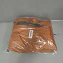 Faux Leather Bean Bag Chair Cover (No Filler) Brown Bean Bag Lounger for Adults Beanbag Cover Without Filling Pouf Chair Lazy Floor Sofa for Living Room Bedroom Indoor (1-Seater)