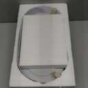 Elevated Slow Feeder Dog Bowls - Ceramic Food and Water Bowl Set with Stand - Raised Pet Dishes for Small and Medium Sized Dogs (White)