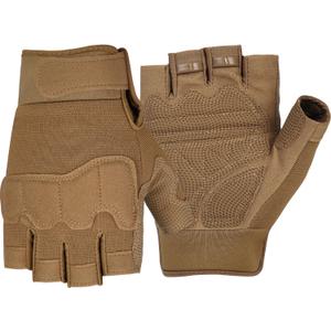 FIORETTO Fingerless Gloves for Airsoft Shooting Half Finger Hunting Hiking Cycling Driving Motorcycle Climbing Work Gloves M210603 (Small, Sand)