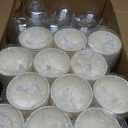 300 Pack Ice Cream Cups with Dome Lids No Hole and Spoons Bulk Disposable Paper Dessert Bowls White Sundae Containers for Snack Yogurt Soup Birthday Summer Ice Cream Party Supplies (8 oz)