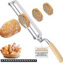 Right-Handed Adjustable Bread Knife for Homemade Bread with Precision Thickness Guide - Sourdough Bread Slicer for Homemade Bread & Sourdough Loaves, Sharp Serrated Steel Blade for Baguettes