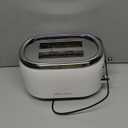 MELLERHOME Retro Toaster 2 Slice, 7 Browning Levels, 3 Functions (Reheat, Defrost, Cancel), Removable Crumb Tray, Under Base Cord Storage, White Toaster Kitchen Appliances